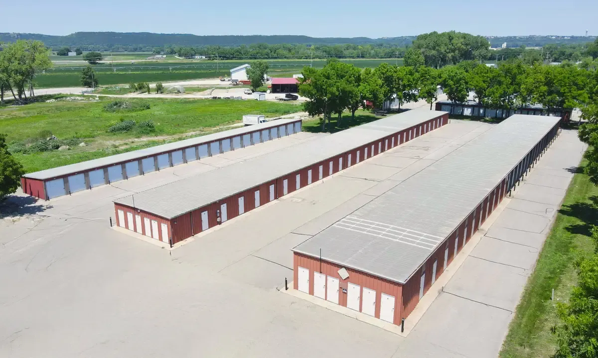 Drive lanes KO Storage of Manhattan, KS