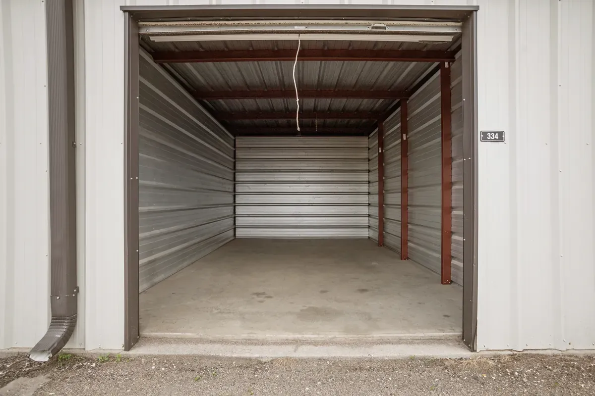 Inside unit KO Storage of Minot, ND
