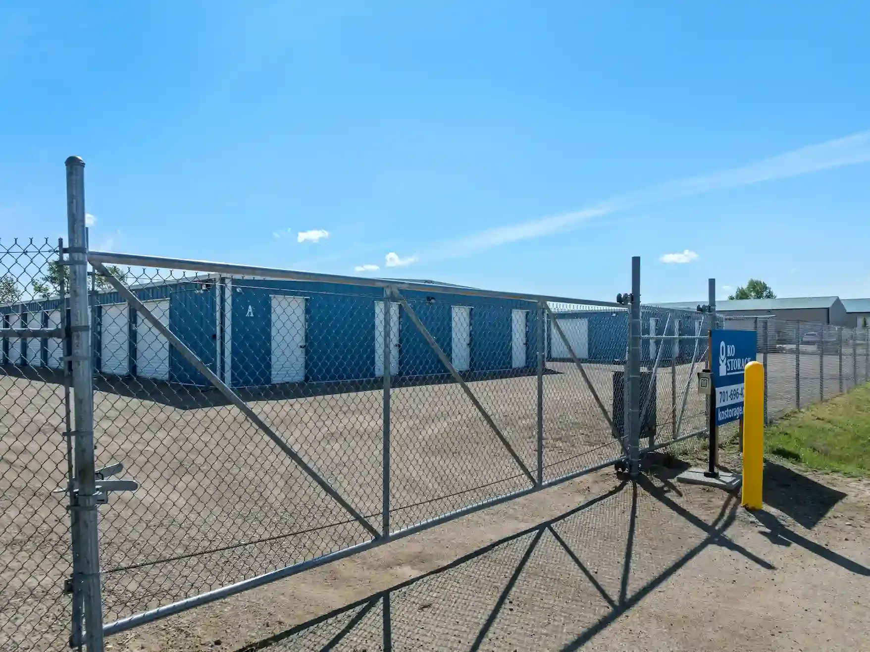 Security gate at KO Storage