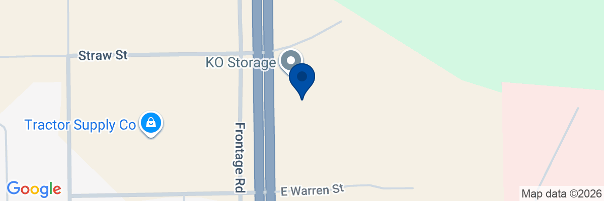 Map showing facility locations