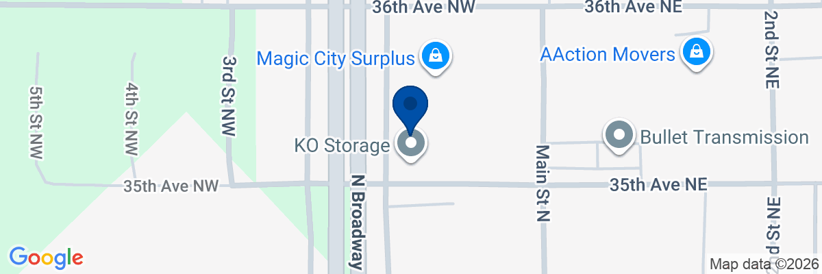 Map showing facility locations