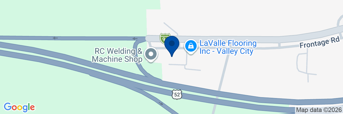 Map showing facility locations