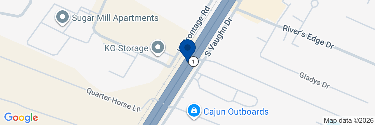 Map showing facility locations