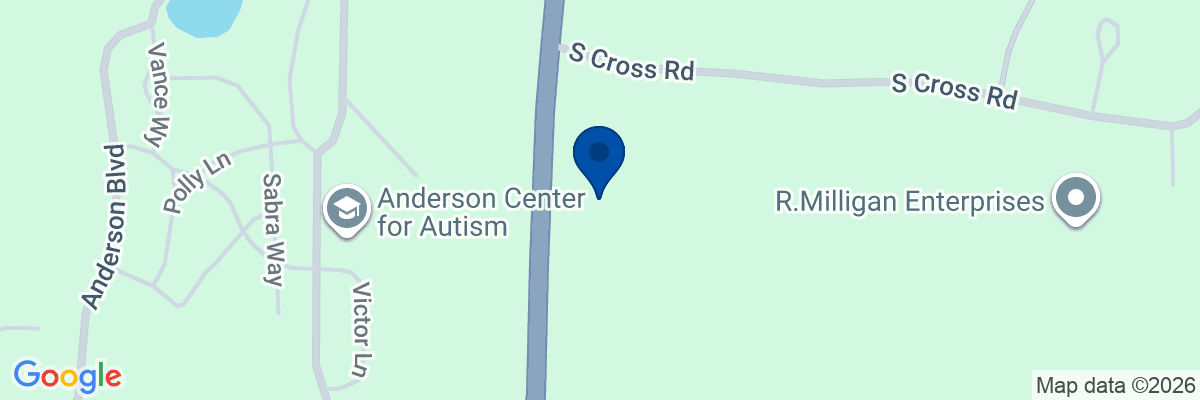Map showing facility locations