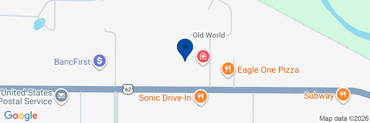 Map showing facility locations