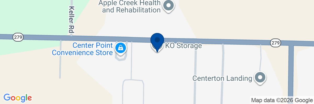 Map showing facility locations