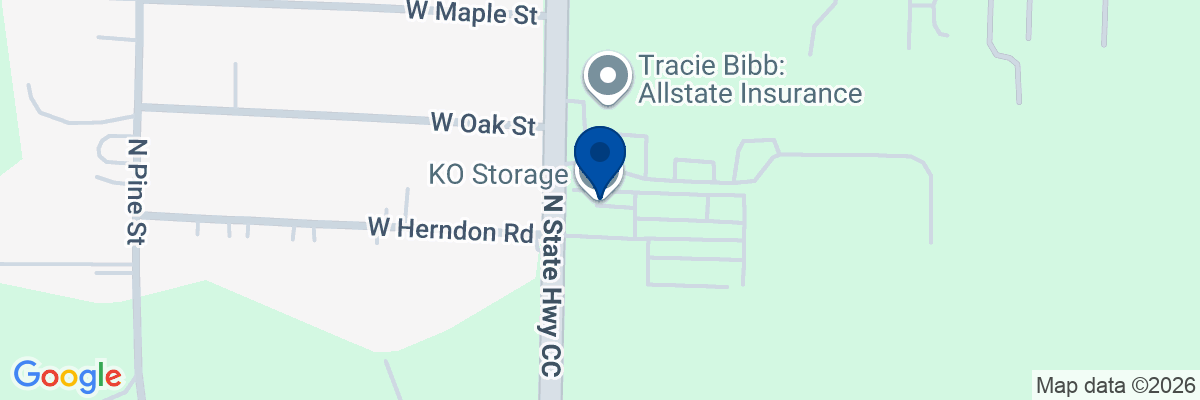 Map showing facility locations