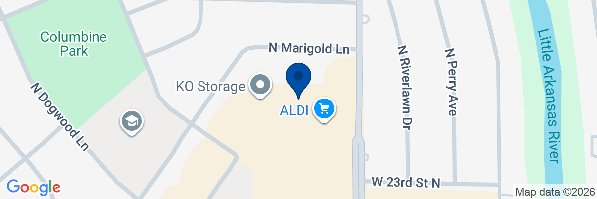 Map showing facility locations