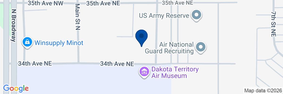 Map showing facility locations
