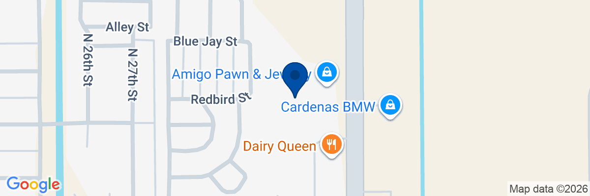Map showing facility locations