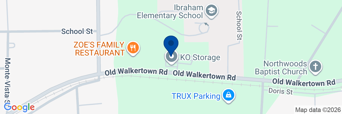Map showing facility locations