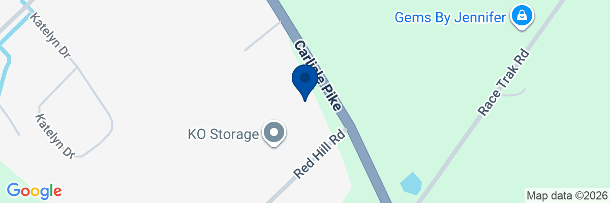 Map showing facility locations