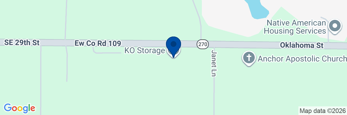 Map showing facility locations