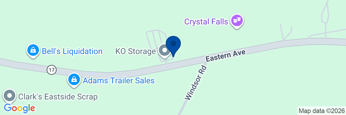 Map showing facility locations