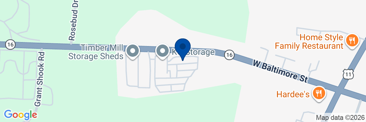 Map showing facility locations