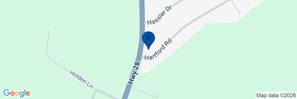 Map showing facility locations