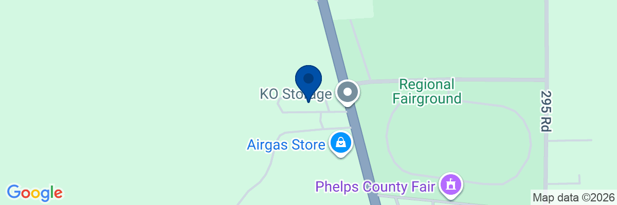 Map showing facility locations