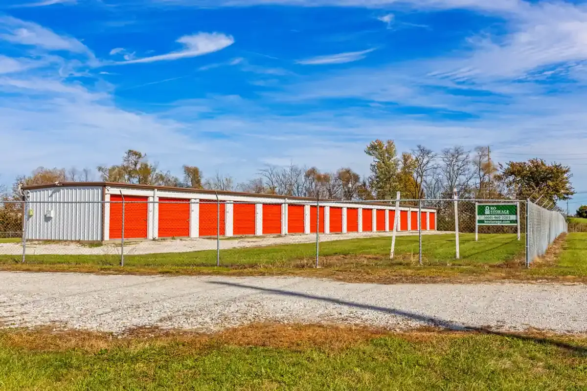 Gated storage facility KO Storage of Moberly, MO