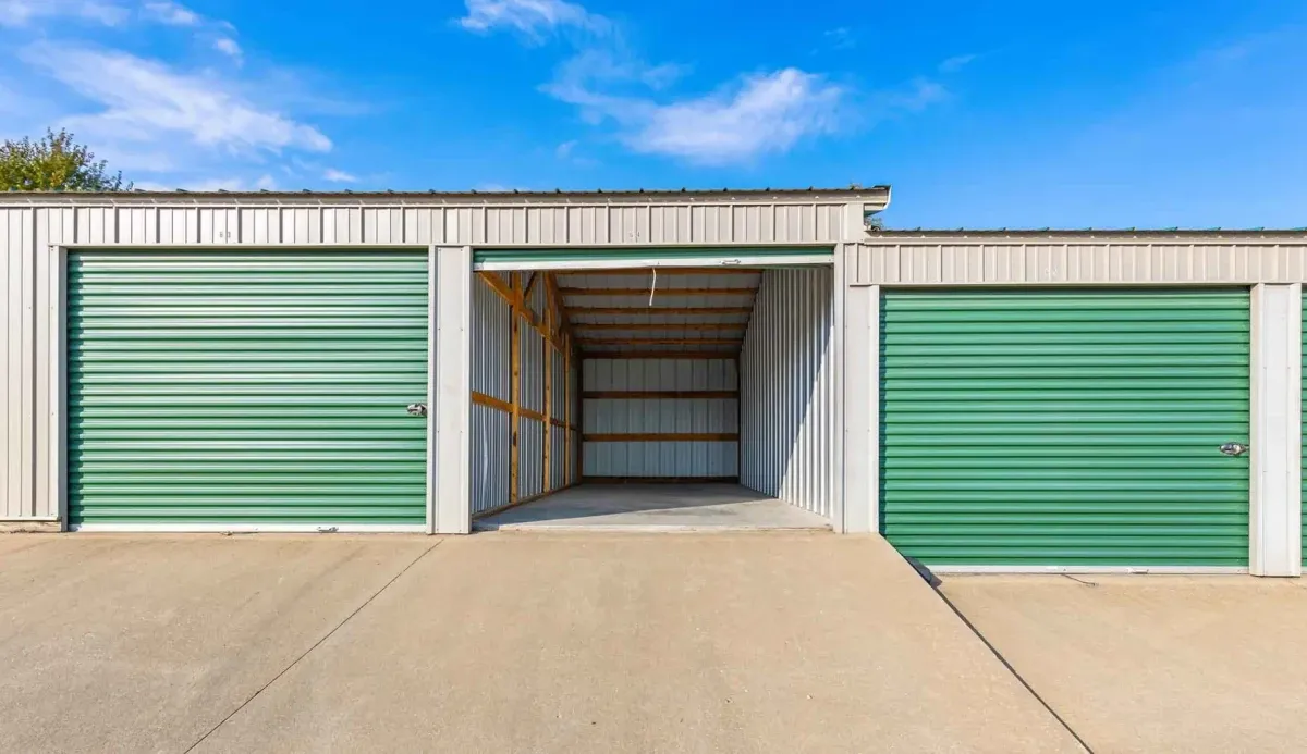 Open drive up unit at KO Self Storage
