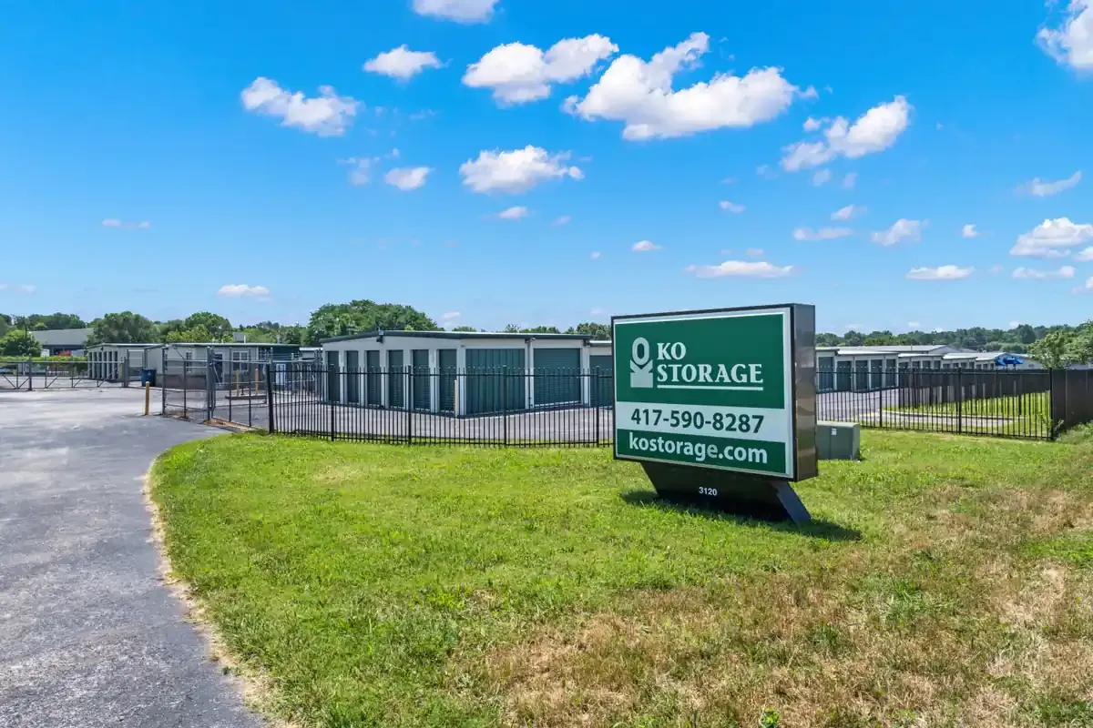 Gated storage facility KO Storage of Springfield, MO