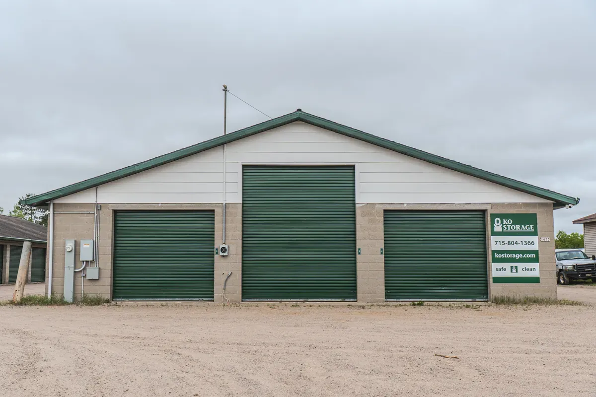Different unit sizes KO Storage of Rhinelander, WI