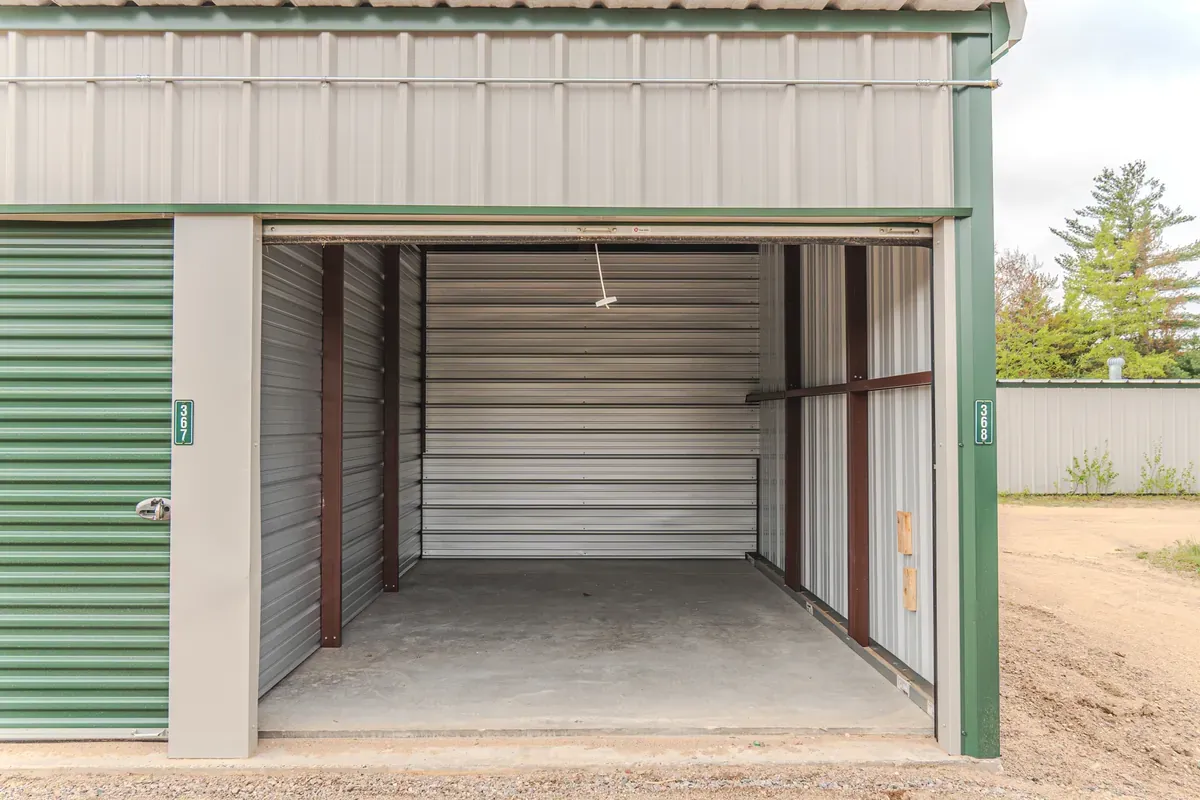 Inside unit size KO Storage of Rhinelander, WI