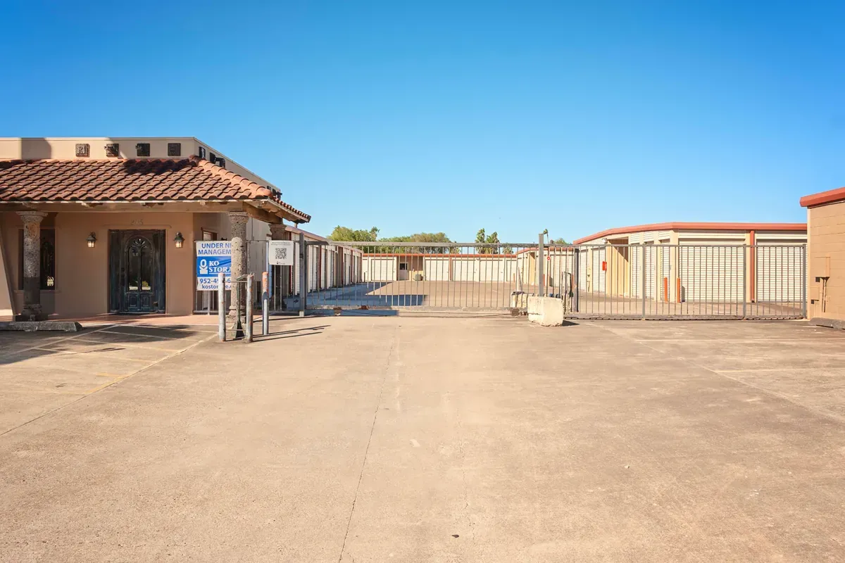Main entrance KO Storage of Harlingen, TX