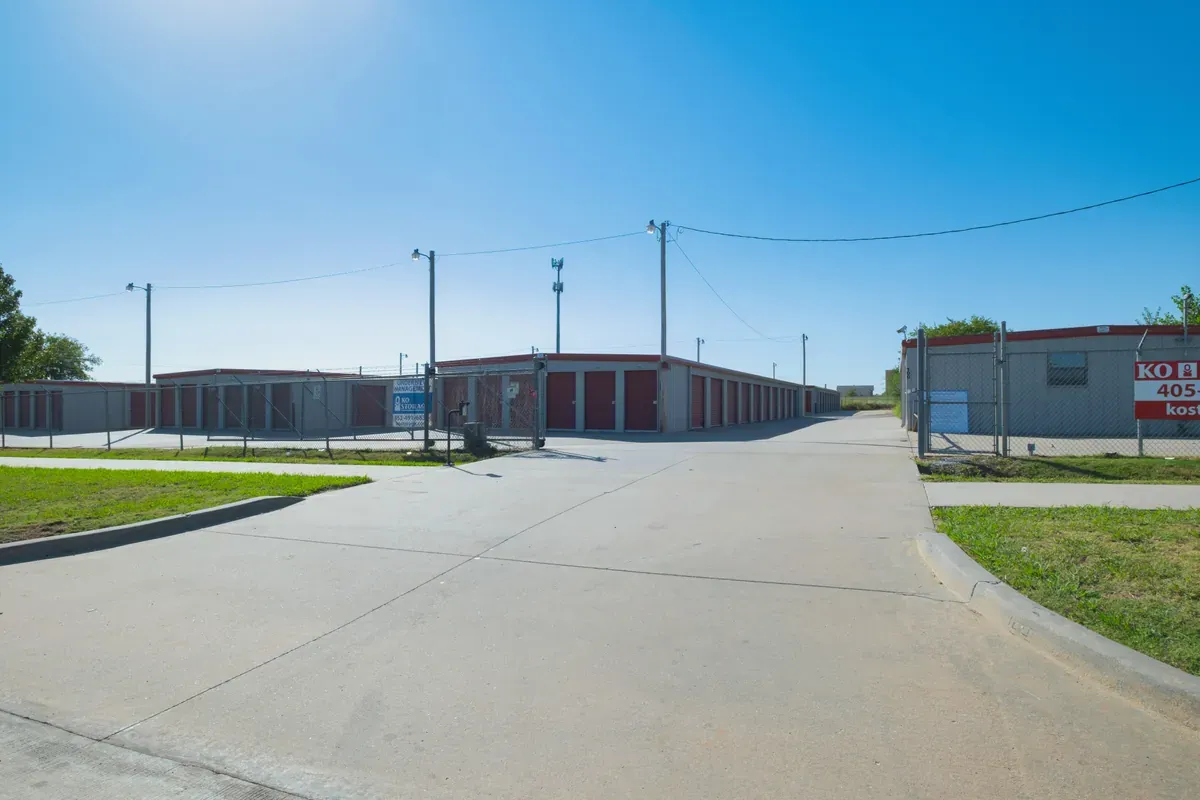 Gated storage facility KO Storage of Shawnee, OK