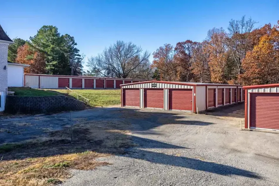 Two storage unit buildings.