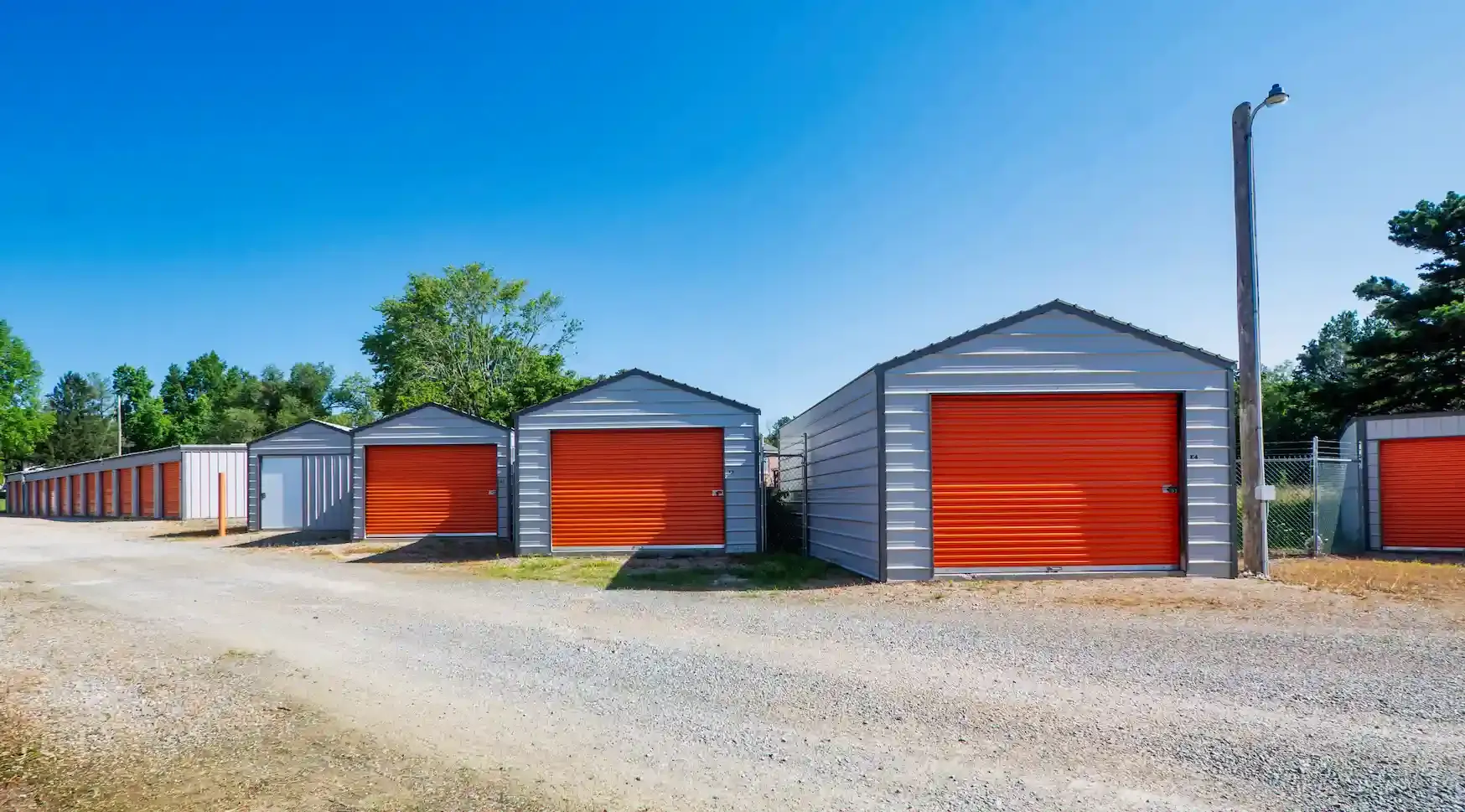 Individual unit buildings.