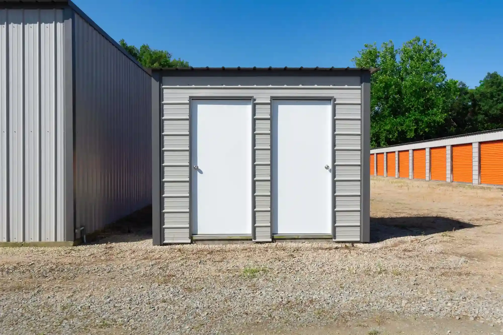 A building with two small units.