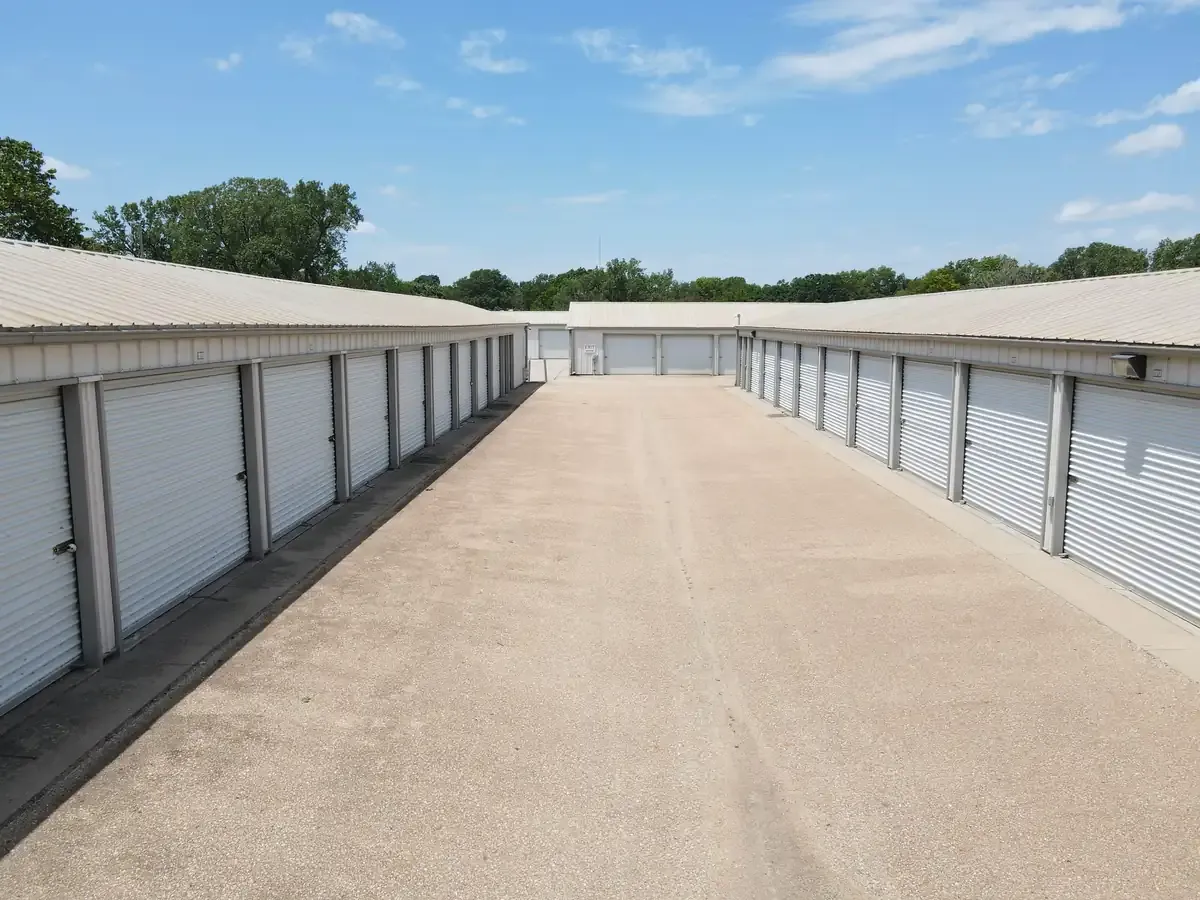 Drive lanes KO Storage of Topeka, KS