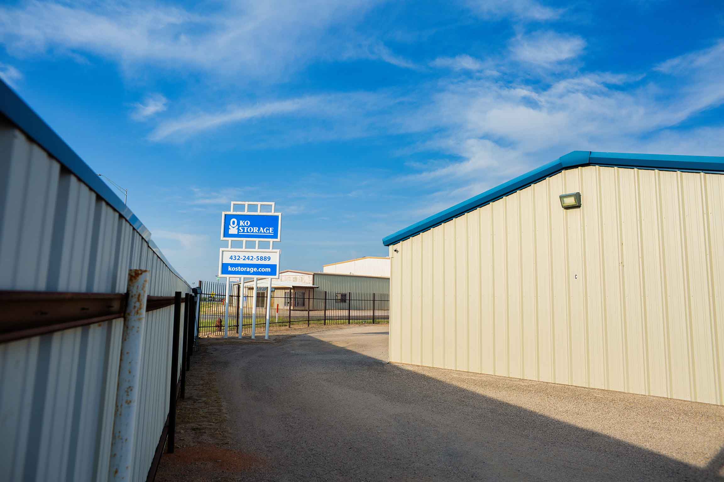 Self Storage Units in Odessa, TX, on W 10th Street KO Storage