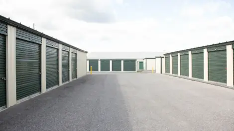 Self storage units with drive-up access for large items