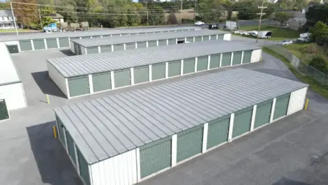 Blocks of different storage unit sizes