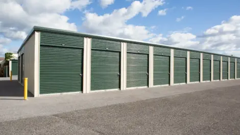 Modern storage facility exterior designed for easy access
