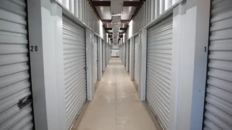 Indoor storage units at KO Storage of Lufkin