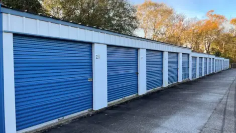 Modern storage facility offering multiple unit sizes
