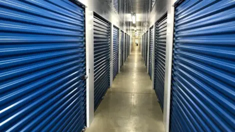 Interior row of storage units at KO storage of New Oxford - Carlisle Pike