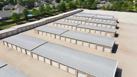 Modern storage facility offering multiple unit sizes