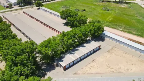 aerial view of the facility at the Manhattan - Murray Rd. storage facility